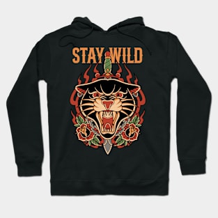 STAY WILD tattoo flash Hoodie